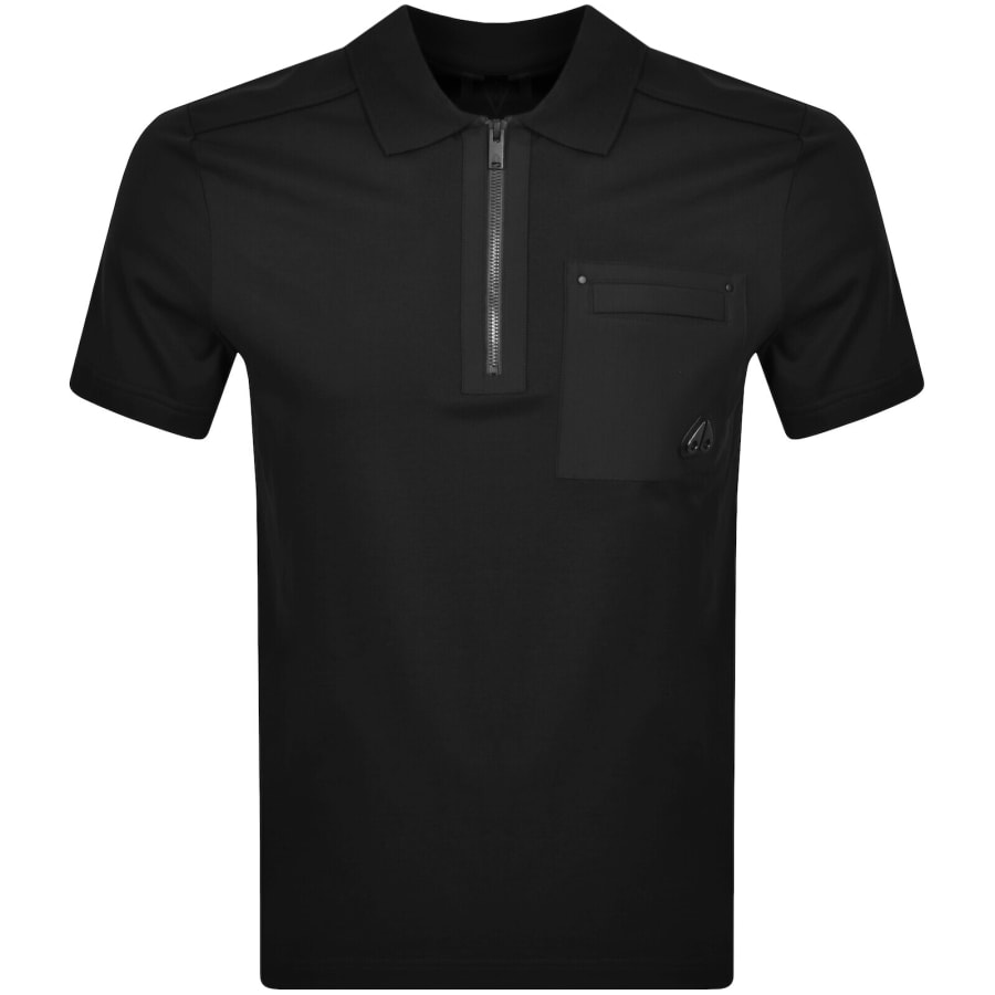 ROUGH AND SWELL MOON POLO ブラック M Moose Knuckles Dalon Polo T Shirt Black | Mainline Menswear us